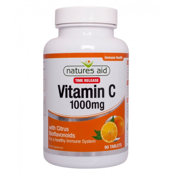 NATURES AID VITAMIN C 1000MG TIME RELEASE (WITH CITRUS BIOFLAVONOIDS) 90TABS