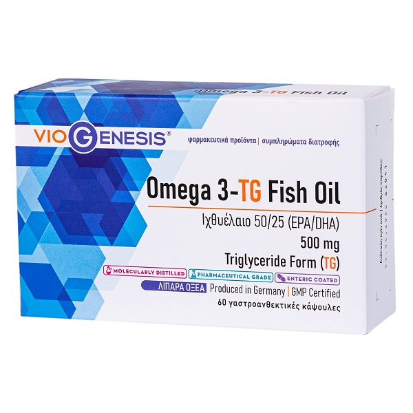 VIOGENESIS OMEGA 3-TG FISH OIL 500MG 60CAPS