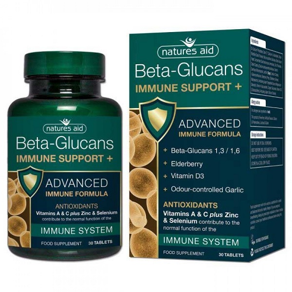 NATURES AID BETA-GLUCANS IMMUNE SUPPORT 30TABS