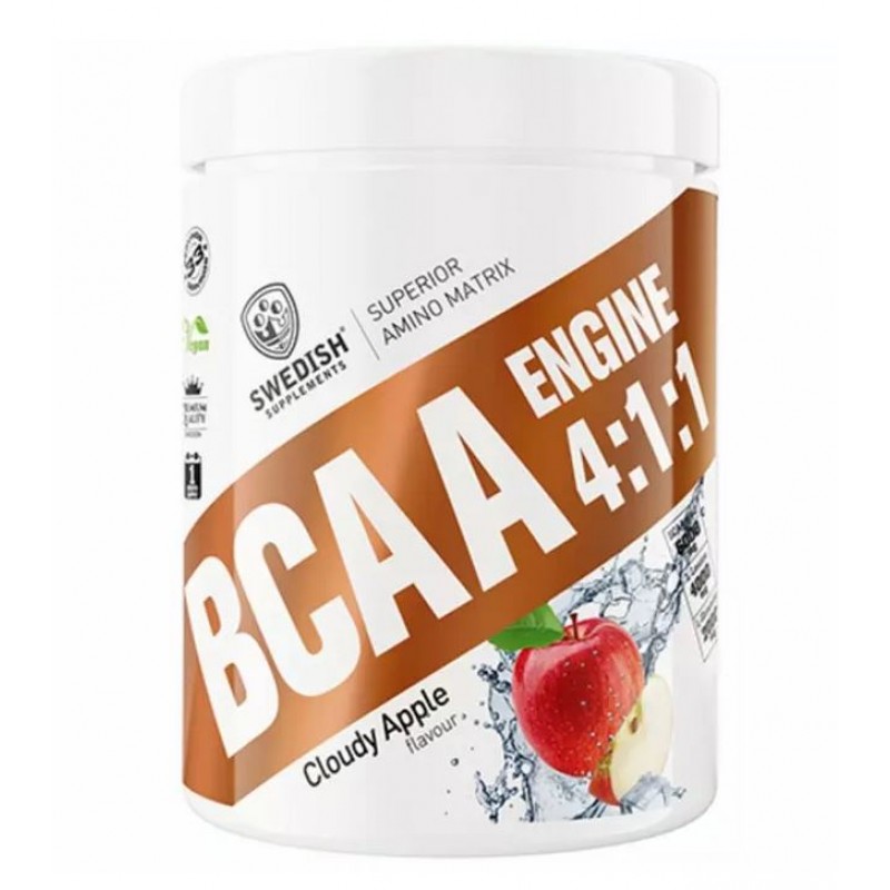 SWEDISH SUPPLEMENTS BCAA ENGINE 4:1:1 CLOUDY APPLE FLAVOUR 400GR