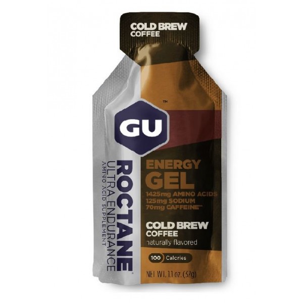 GU ROCTANE ENERGY GEL COLD BREW 70mg CAFFEINE 32GR