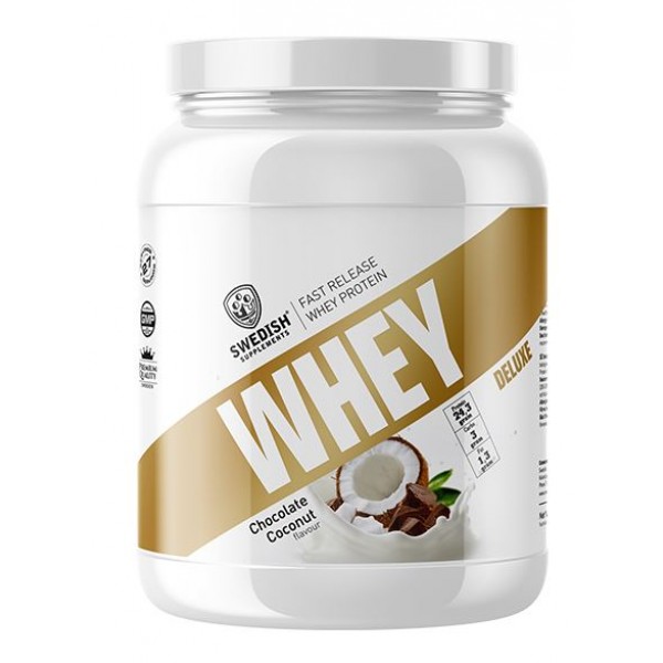 SWEDISH SUPPLEMENTS WHEY PROTEIN DELUXE CHOCOLATE COCONUT FLAVOUR 920GR