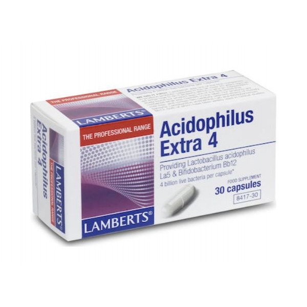 LAMBERTS ΑCIDOPHILUS EXTRA4 (MILK FREE) 30CAPS