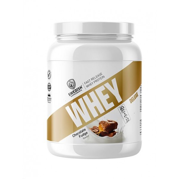 SWEDISH SUPPLEMENTS WHEY PROTEIN DELUXE CHOCOLATE FUDGE FLAVOUR 920GR