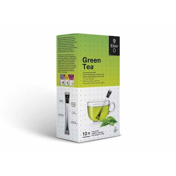ELIXIR GREEN TEA 10 TEA STICKS 