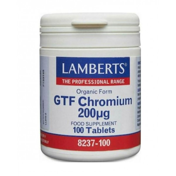 LAMBERTS GTF CHROMIUM 200MCG 100TABS