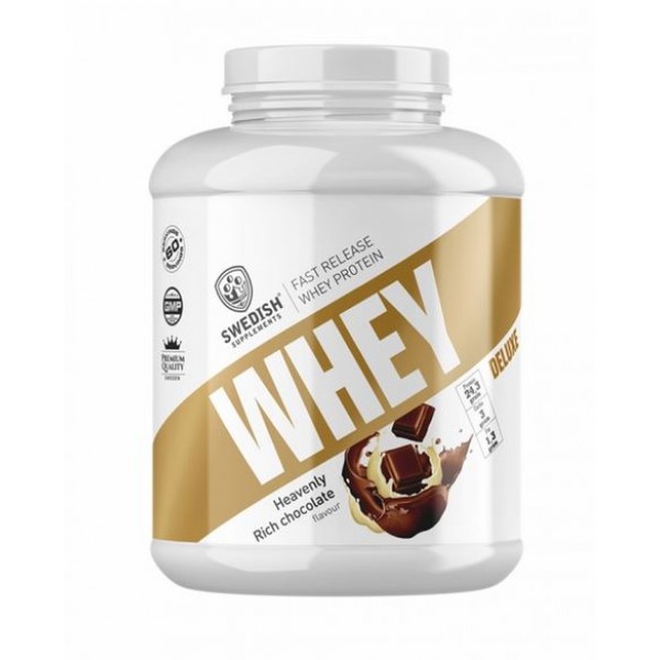 SWEDISH SUPPLEMENTS WHEY PROTEIN DELUXE HEAVENLY RICH CHOCOLATE FLAVOUR 920GR