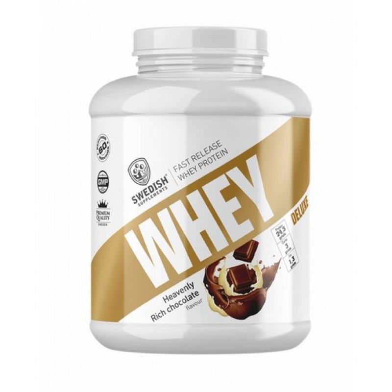 SWEDISH SUPPLEMENTS WHEY PROTEIN DELUXE HEAVENLY RICH CHOCOLATE FLAVOUR 1,8KG