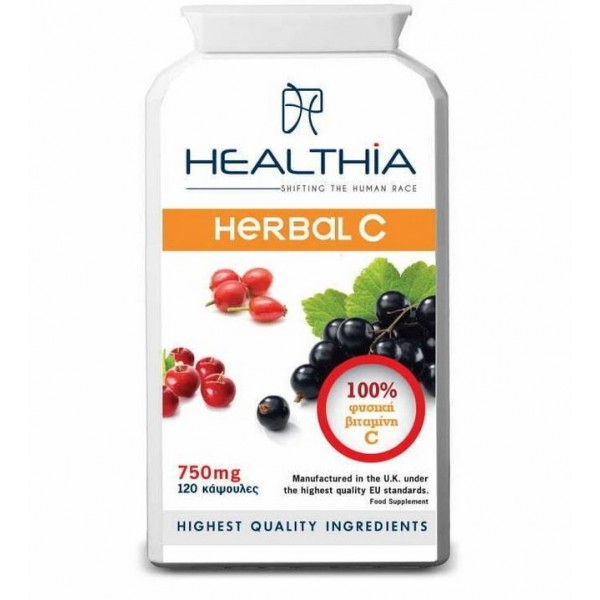 HEALTHIA HERBAL C 750MG 120CAPS