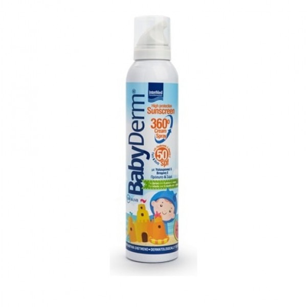 INTERMED Babyderm Sunscreen 360 Cream Spray SPF50 , 200ml