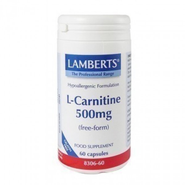LAMBERTS L-CARNITINE 500MG 60CAPS