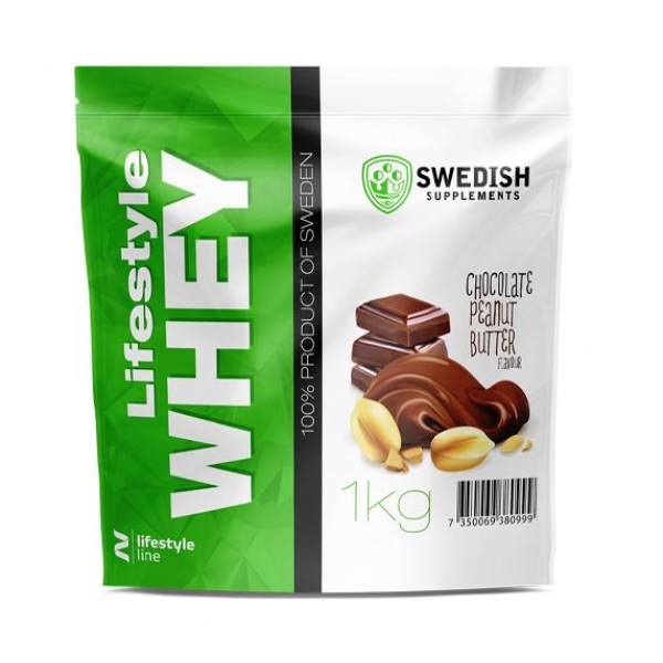 SWEDISH SUPPLEMENTS LIFESTYLE WHEY CHOCOLATE PEANUT BUTTER FLAVOUR 1KG