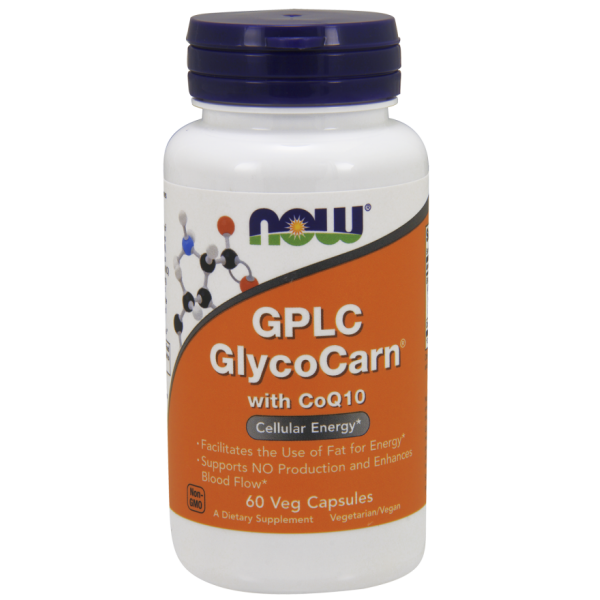 NOW GPLC GLYCOCARN WITH COQ10 60VCAPS