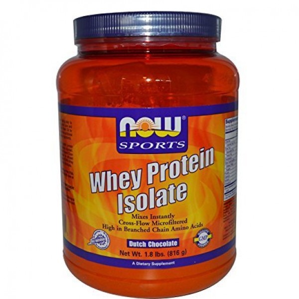 NOW CHOCOLATE WHEY PROTEIN ISOLATE 1.8 LB