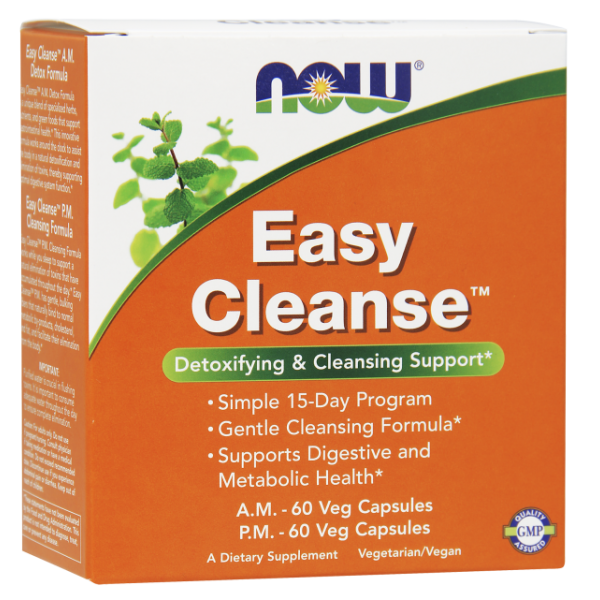 NOW EASY CLEANSE KIT  A.M. & P.M. 2x60VCAPS