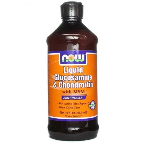NOW LIQUID GLUCOSAMINE & CHONDROITIN WITH MSM 473ML