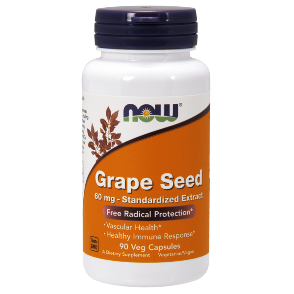 NOW GRAPE SEED ANTIOXIDANT 60 MG 90 VCAPS
