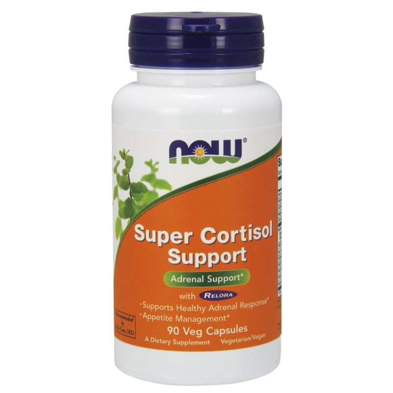 NOW SUPER CORTISOL SUPPORT WITH RELORA 90 VEG. CAPS