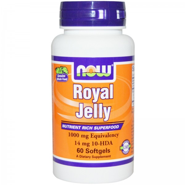 NOW ROYAL JELLY 1000mg  60 SOFTGELS