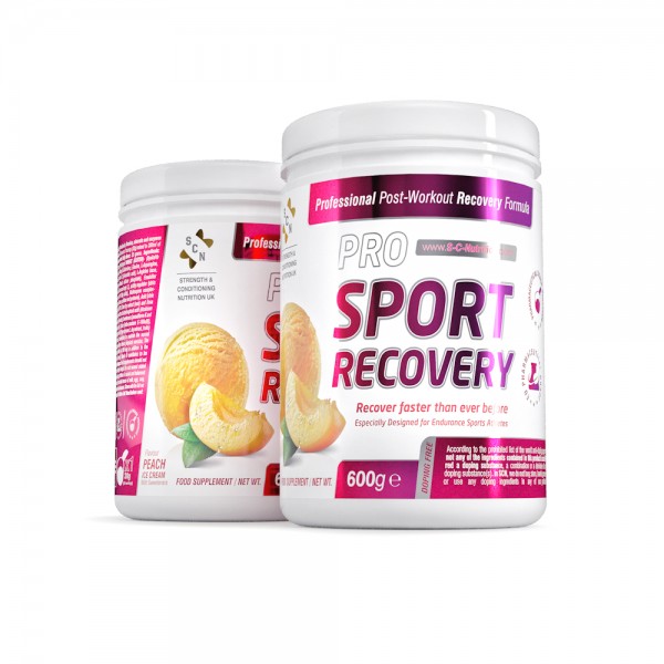 S-C-NUTRITION FAST & COMPLETE SPORT RECOVERY PEACH ICE CREAM 600GR