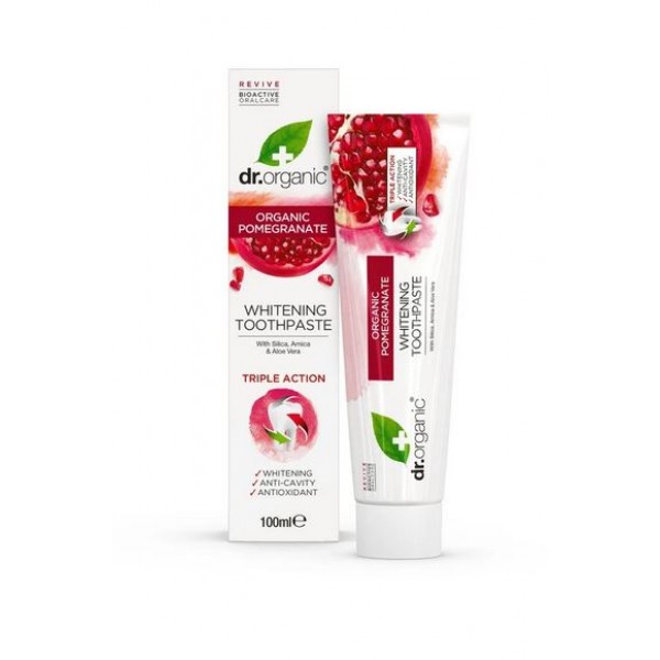 DR.ORGANIC POMEGRANATE TOOTHPASTE 100ML