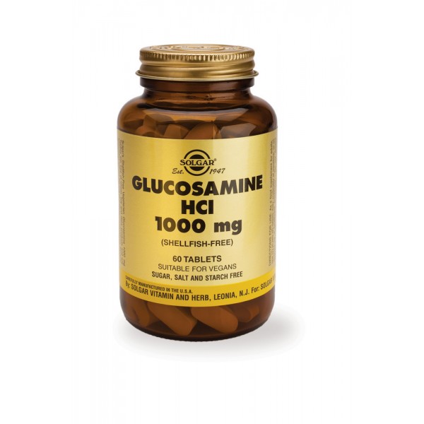 SOLGAR GLUCOSAMINE HCL 1000MG 60TABS