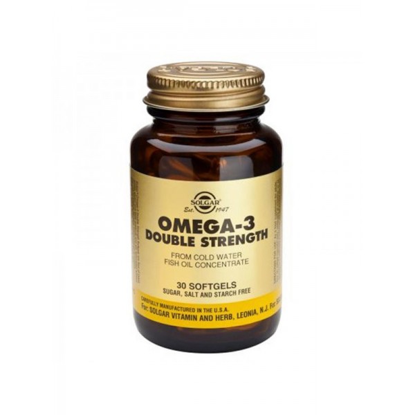 SOLGAR OMEGA-3 DOUBLE STRENGTH 30SOFTGELS