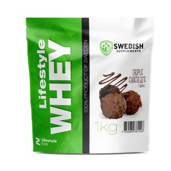 SWEDISH SUPPLEMENTS LIFESTYLE WHEY TRIPLE CHOCOLATE FLAVOUR 1KG