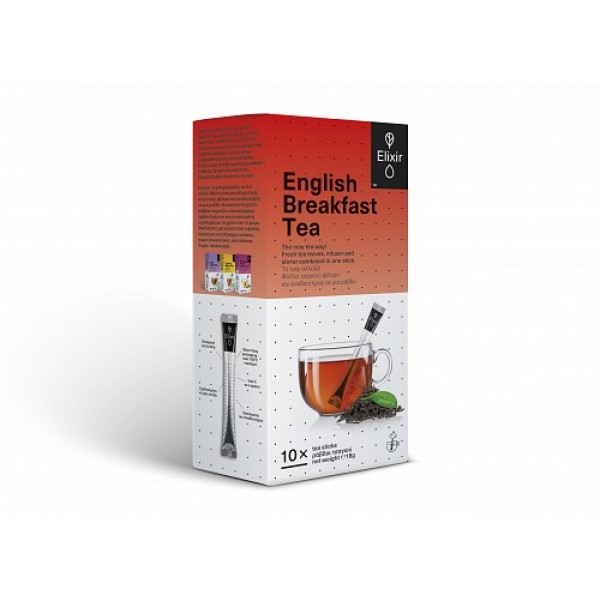 ELIXIR ENGLISH BREAKFAST TEA 10 TEA STICKS 