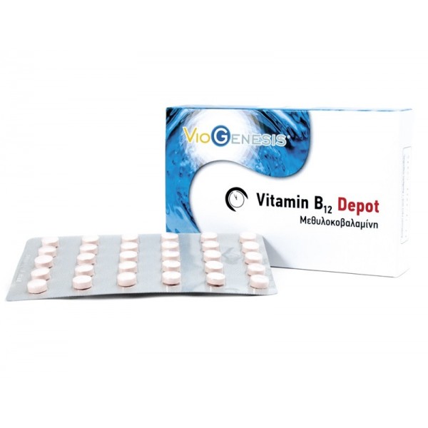 VIOGENESIS VITAMIN B12 (METHYLCOBALAMIN) 1000μg DEPOT 30TABS