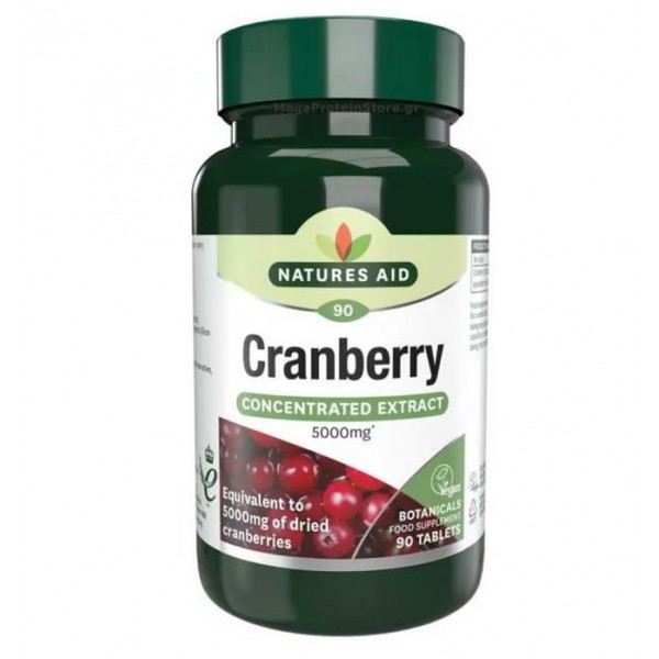 NATURES AID CRANBERRY 200MG (5000MG EQUIV) 90TABS