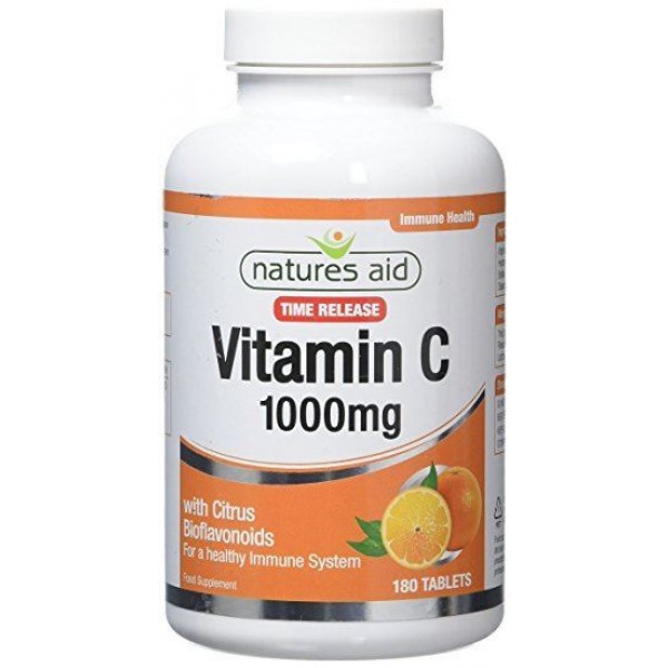 NATURES AID VITAMIN C 1000MG TIME RELEASE (WITH CITRUS BIOFLAVONOIDS) 240TABS