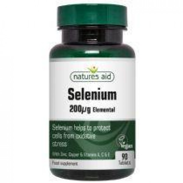 NATURES AID SELENIUM 200MG WITH ZINC AND VITAMINS A, C & E 90TABS
