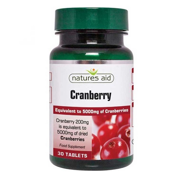 NATURES AID CRANBERRY 200MG (5000MG EQUIV) 30TABS