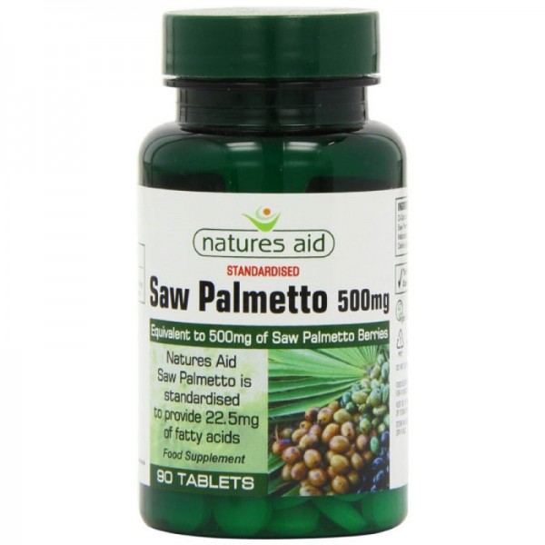 NATURES AID SAW PALMETTO 500MG 90TABS