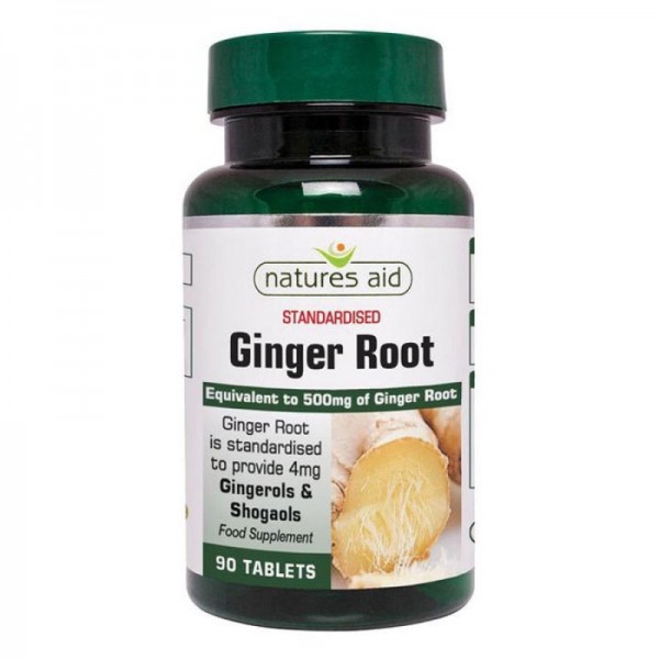 NATURES AID GINGER ROOT 500MG 90TABS