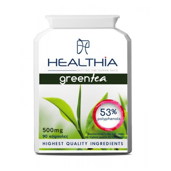 HEALTHIA GREEN TEA 500MG 90CPS