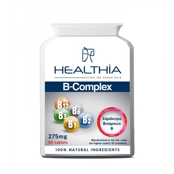 HEALTHIA VITAMIN B-COMPLEX 275MG 60TABL