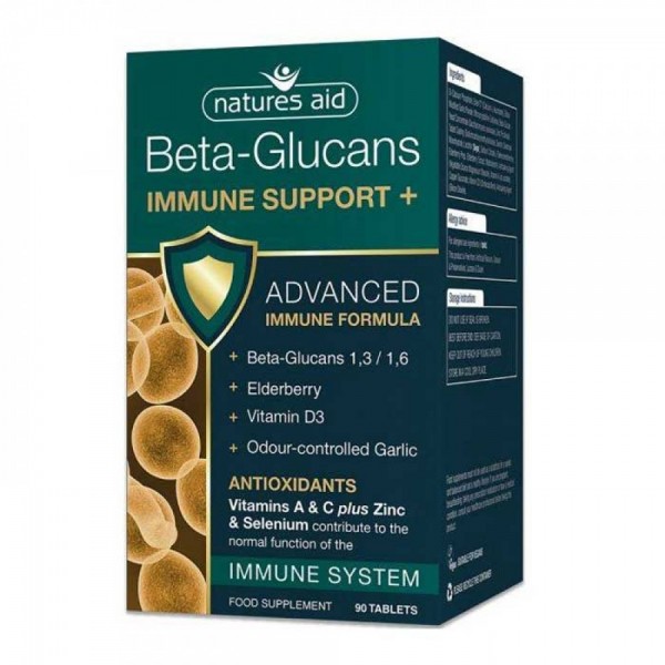 NATURES AID BETA-GLUCANS IMMUNE SUPPORT 90TABS