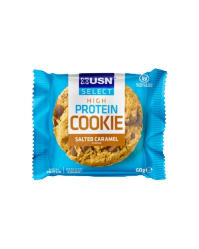 USN SELECT HIGH PROTEIN COOKIE 60GR SALTED CARAMEL