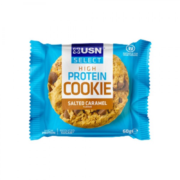 USN SELECT HIGH PROTEIN COOKIE 60GR SALTED CARAMEL
